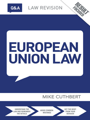 cover image of Q&A European Union Law
